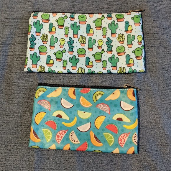 Handbags - 2-Pack Zippered Cosmetics Bags